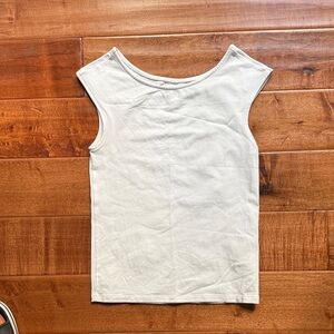 Madewell White Sleeveless Top